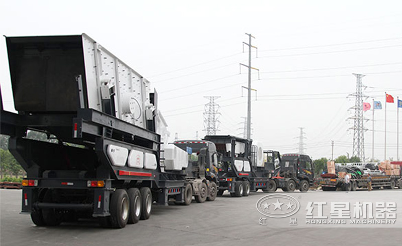 輪胎式移動制砂機(jī)發(fā)往貴州
