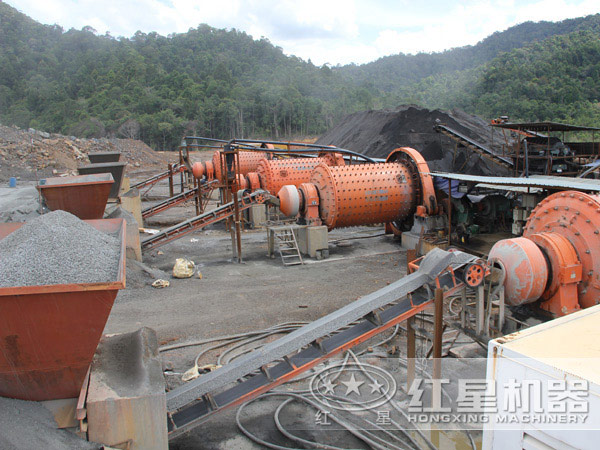 棒磨式制砂機(jī)用戶生產(chǎn)現(xiàn)場(chǎng)