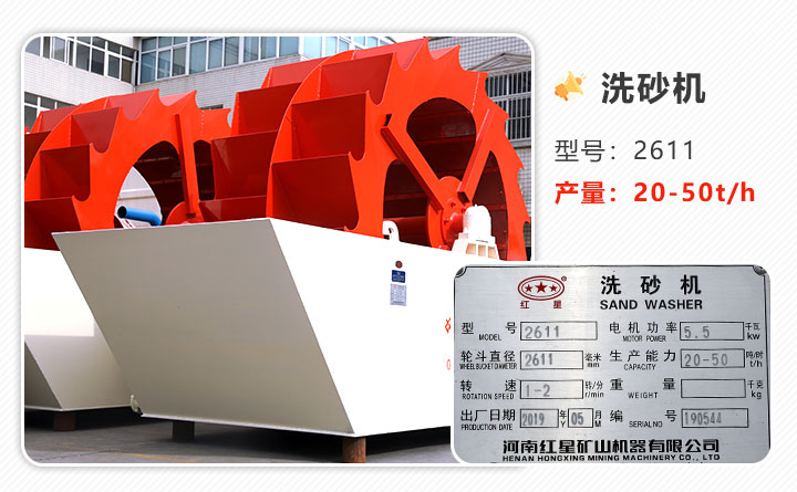 2611型號(hào)、雙輪環(huán)保水洗沙設(shè)備