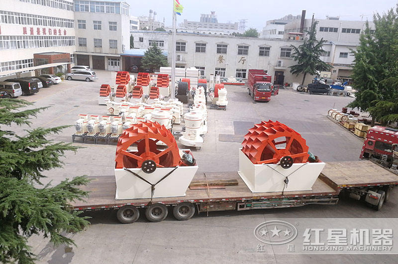 日產(chǎn)3000噸洗砂機(jī)發(fā)往河南洛陽