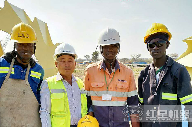 為贊比亞客戶(hù)安裝洗砂設(shè)備