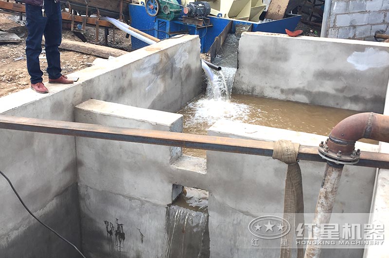 水洗沙廠建設沉淀池