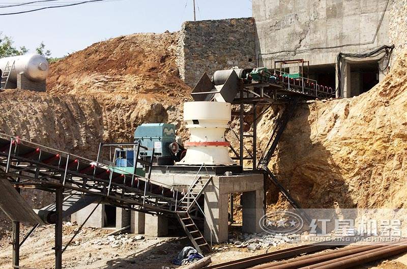 時產(chǎn)200噸制砂生產(chǎn)線現(xiàn)場，