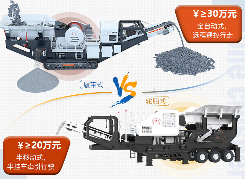 兩種移動碎石機(jī)，任你選擇