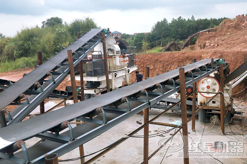 制砂機生產線安裝中 制砂機生產線安裝中