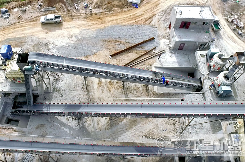 俯瞰桐柏破碎生產(chǎn)線現(xiàn)場