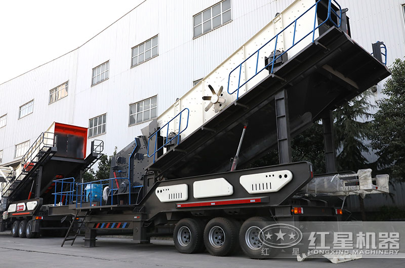 車載式移動磕石機(jī)廠區(qū)實拍圖