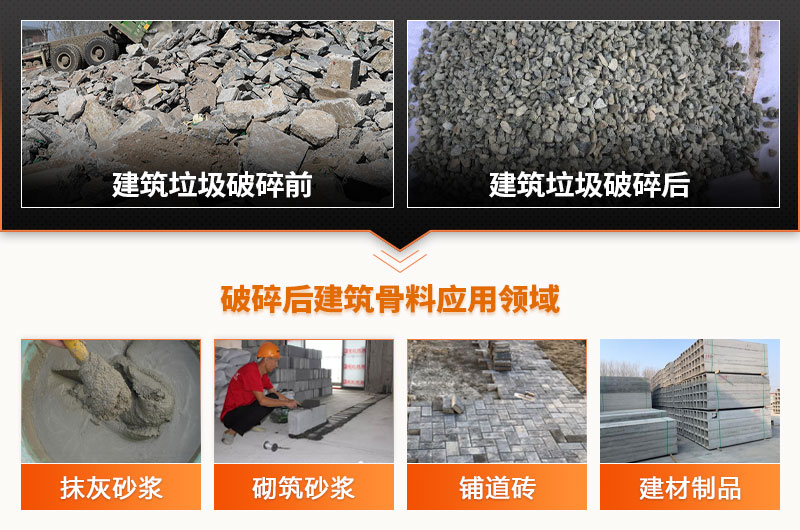 建筑垃圾破碎后應(yīng)用領(lǐng)域 建筑垃圾應(yīng)用領(lǐng)域